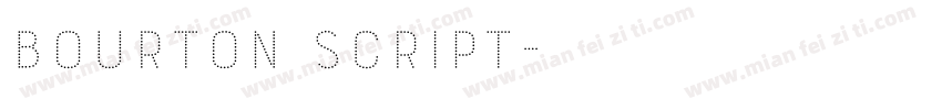 Bourton Script字体转换